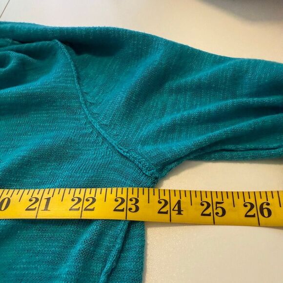 Melissa McCarthy Seven7 Cardigan Sweater Long Open Turquoise Size M NWT Casual - Picture 5 of 15